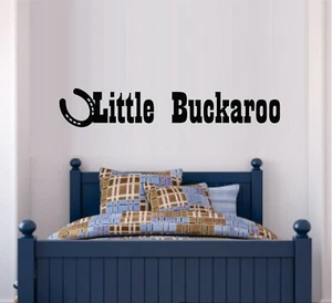 "Calcomanía de vinilo Little Buckaroo para decoración del hogar 10"" x 34" - Imagen 1 de 1