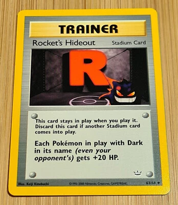 Rocket's Hideout # 63/64 Uncommon Neo Revelation 2001 Near Mint to Mint Vintage - Bild 1 von 4