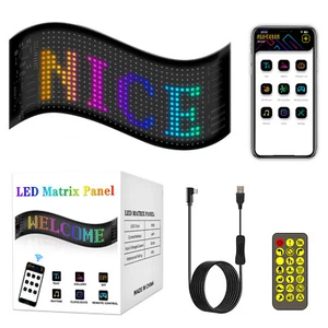 Letrero de desplazamiento LED programable LED pantalla flexible Bluetooth APP HÁGALO USTED MISMO diseño - Imagen 1 de 9