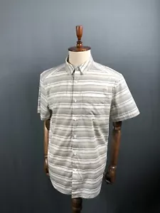 Arc'teryx Shirt Cotton Ivory Men Striped - Picture 1 of 11