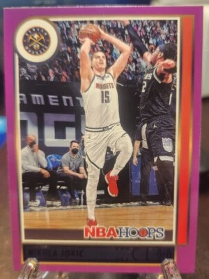 2021 Panini NBA Hoops #11 Nikola Jokic Purple Parallel - Image 1 of 2