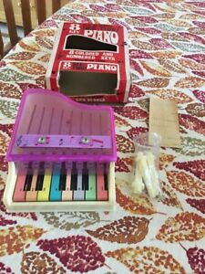 Vintage Japan Mego Corp 8 Key See-thru Play By Number Piano 