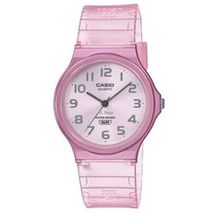 Casio Vintage Unisex Adults Watch MQ-24, Pink transparent Resin - Picture 1 of 6
