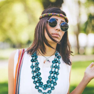 Coconut Shell Necklace Miss Costume Jewellery for Pendant Cute - Picture 1 of 12