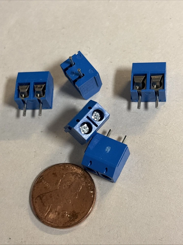 Lot 5 2-Pin Screw Terminal Block PCB Mount 300V 16a KV301 @CPUCY - Image 1 of 1