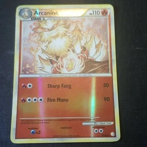 Arcanine 1/123 Reverse Holo HGSS Rare LP-NM pokemon card - Picture 1 of 11