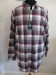 NUEVA CON ETIQUETAS CAMISA A CUADROS HART SCHAFFNER MARX 3XT ALTO HOMBRE A CUADROS CHEQUE BORGOÑA $115.00 - Imagen 1 de 12
