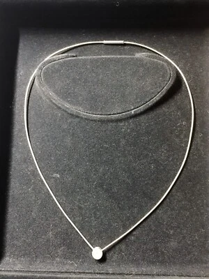 Damen Platinkette mit Einkaräter Brillantanhänger - Bild 1 von 4