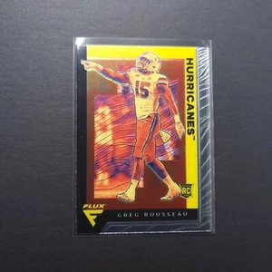2021 CHRONICLES FLUX HURRICANES GREG ROUSSEAU ROOKIE CARD #226  - Bild 1 von 2