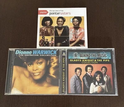 3 Greatest Hits CDs 52 Songs Dionne Warwick Gladys Knight Pointer Sisters Best Foto 1 de 4