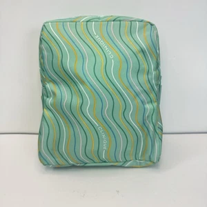 Clinique Green, Blue, Yellow, Pink Cosmetic Bag VINTAGE 1990s 7”x6” EUC - Picture 1 of 5