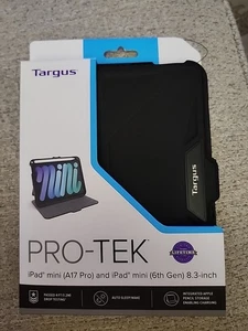 Targus Pro-Tek Case for iPad Mini (A17 Pro and 6th Gen.) 8.3-inch, Black - Picture 1 of 6