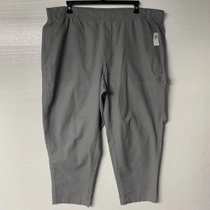 Old Navy Women Pants 2X Gray Pulla High Rise Pull On Elastic Waist Stretch Crop - Picture 1 of 9