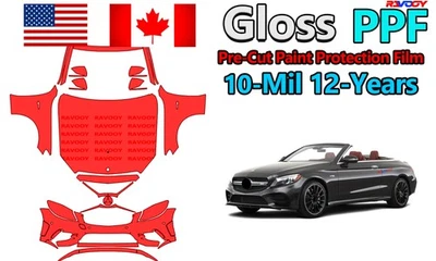 Película de protección de pintura PPF precortada para Mercedes-Benz C 43 AMG Cabriolet 2018-2023 Foto 1 de 4