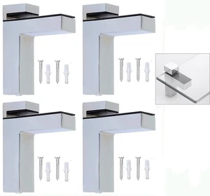 4x Regalbodenträger Glasbodenträger Bodenträger Glasbodenhalter Tablarträger DHL - Bild 1 von 12