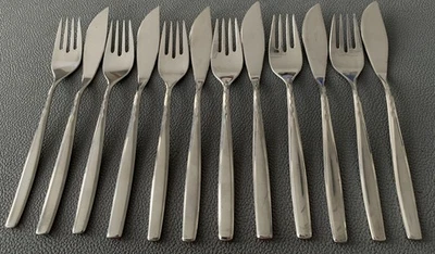 WMF Cromargan LONDON  12 tlg. Fischbesteck Set für 6 Personen - Bild 1 von 4