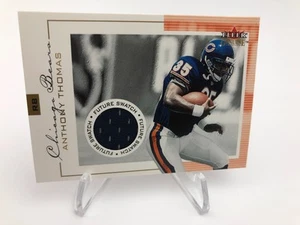 ANTHONY THOMAS ROOKIE JERSEY Card 2001 Fleer Genuine SWATCH Relic MICHIGAN BEARS - Picture 1 of 6