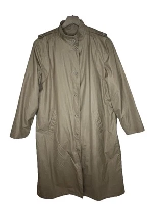 Gabardina London Fog vintage para mujer 16 beige retro forrada de vellón  Foto 1 de 4