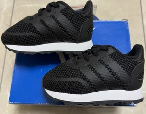 Adidas 3K Originals N-5923 Infants Trainers Black/White Unisex Spare Laces Boxed - Picture 1 of 21