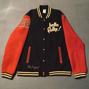 Disney Hello Folks XXL Mickey Mouse Pluto Letterman Bomberjacke - Bild 1 von 17
