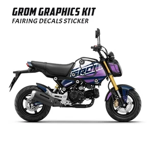 For Honda MSX 125 Grom 2021 2022 2023 Lightning Purple Body Fairing Wrap Sticker - Picture 1 of 5