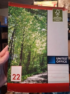 United Office Schulheft 22 DIN A4 16 Blatt kariert ohne Rand - Bild 1 von 1