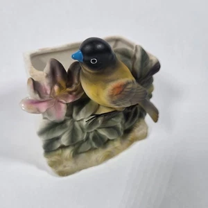Vintage UCAGCO Japan Bird Planter Vase Mid Century Ceramic Hand Painted Figurine - Picture 1 of 14