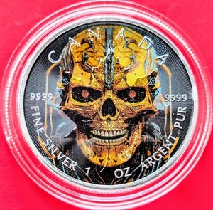 Rare Death Of The Queen 👑 Com. Canada 5 Dollars Maple Leaf Sil 1 Oz Certified - Picture 1 of 7