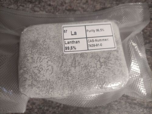 1.7kg Lanthanum (Lanthanum) 99.5% Metal, Le Rare Erden