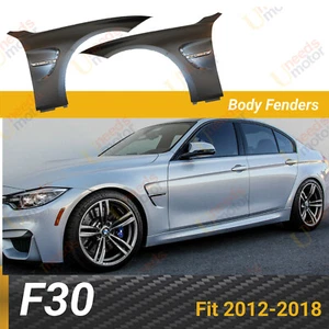 Fenders Side Vent M3 M4 Style Black Steel For 2012-2018 BMW 3 Series F30 - Picture 1 of 5