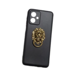 Cover For Motorola Moto G54 3D Lion Head Finger Ring Stand Holder Soft TPU Case - Picture 1 of 4