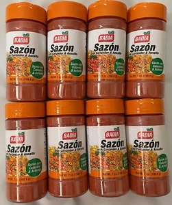 8-Pack Badia Sazon with Coriander & Annatto 7 oz - Gluten-Free, Kosher Seasoning - Picture 1 of 24