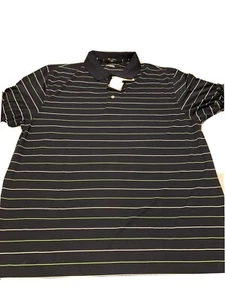 Men’s Ben Hogan Performance SS Golf Polo XL NWT Blue With Green Stripes - Picture 1 of 2