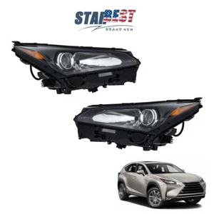 Left+Right Black LED+Halogen w/Sport Pkg For Lexus NX200t 2015-2017 Headlights - Picture 1 of 13