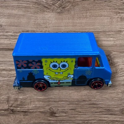 Hot Wheels Sponge Bob Square Pants Die Cast Delivery Truck 2012 Mattel X1669 - Image 1 of 4