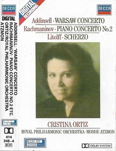 Cristina Ortiz Warsaw Concerto Rachmaninov Piano Concerto CASSETTE ALBUM - Picture 1 of 12