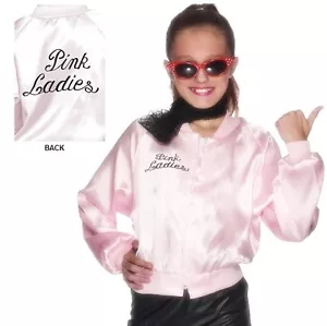 Niñas y Niños Licencia Oficial Grease Pink Lady Disfraz Chaqueta de Smiffys - Imagen 1 de 5