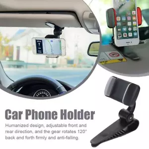 360°Mount Holder Car Dashboard Sun Visor Mirror Stand Phone Cell For Mobile D1M5 - Picture 1 of 13