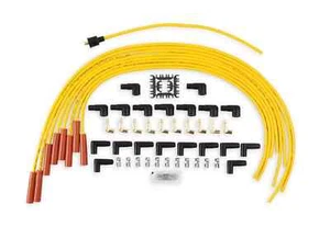 ACCEL 4040 Spark Plug Wire Set - 8mm - Yellow with Orange Straight Boots - Bild 1 von 4