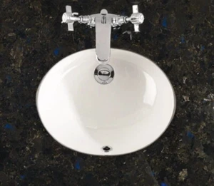 Bathstore Savoy 600mm Black/Blue Granite Marble Worktop with Basin RRP £499 - Picture 1 of 5