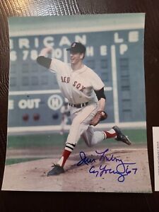 Jim Lonborg Auto/Signed 8x10 Photo  Red Sox 1967 Cy Young  Auto/Ticket-COA