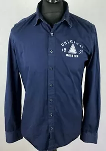 Camisa de algodón abotonada Gaastra Nautical Supplies azul marino talla M original 1897 - Imagen 1 de 12