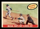 1959 Topps Baseball #470 "Musial Raps Out 3,000th Hit EX *d4