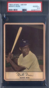 1953 Stahl-Meyer Franks Monte Irvin Giants PSA 2.5 - Picture 1 of 2