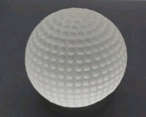 Frosted Crystal Paperweight Dimpled Golf Ball Or Death Star 2.5" Tall - 1.2 Lb - Picture 1 of 4