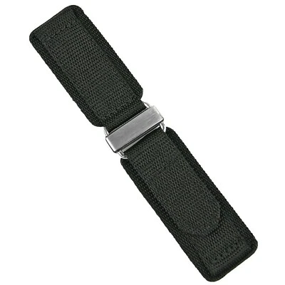 B & R Bands Black Double Layer Nylon Hook N Loop Watch Band Strap 20mm 22mm 24mm - Image 1 of 4