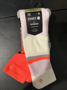 NEW Stance Kids Work It Snow Socks 2 Pack Size Medium (Y 11-2) Winter - Picture 1 of 2