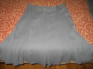 Vintage Zelda silky rayon flip skirt with antique button detail - Picture 1 of 6