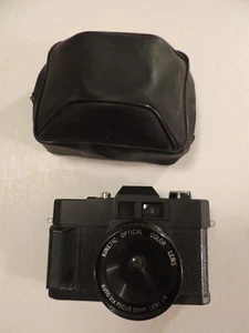 Fotocamera pellicola 35 mm obiettivo cinetico ottico a colori messa a fuoco automatica obiettivo 50 mm 1:6 e custodia - Foto 1 di 5