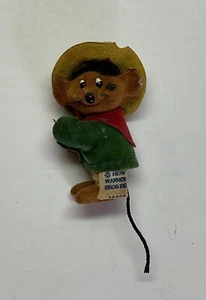 Vintage Speedy Gonzales Clip On Pin 1979 Rare Collectible 2 1/2" Looney Tunes - Bild 1 von 5